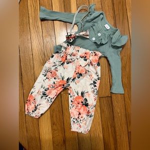 Floral outfit with Bow